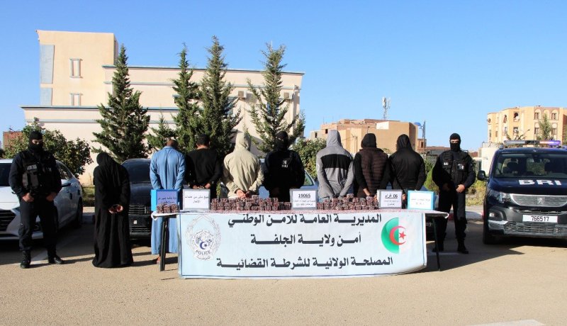 الجلفة.. ضبط أزيد من 19 ألف قرص مهلوس وتوقيف 7 أشخاص