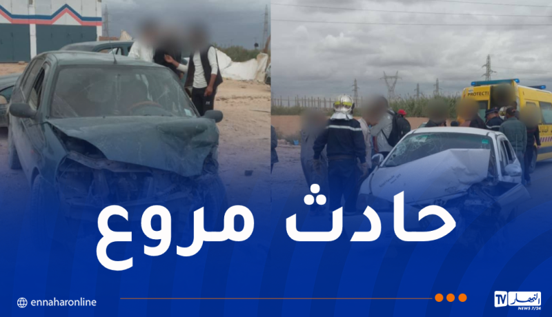 6 ضحايا إثر إصطدام سيارتين بالجلفة