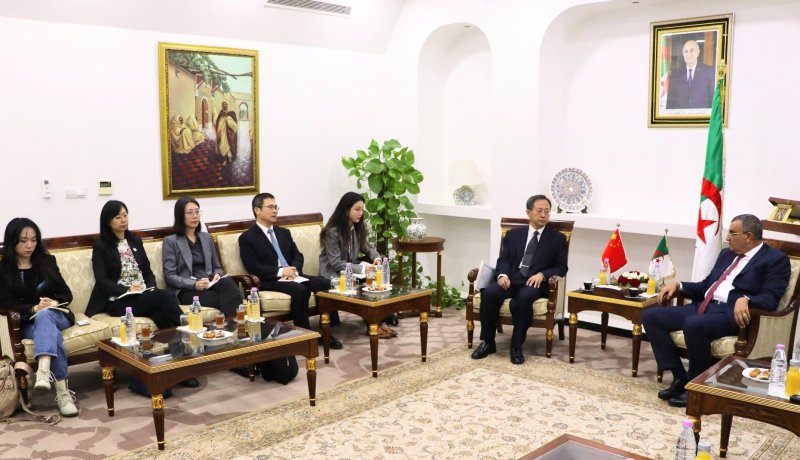 جلاوي يستقبل نائب رئيس الوكالة الصينية للتعاون الإنمائي الدولي