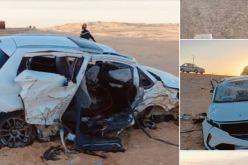 المغير.. قتيل و4 جرحى في انحراف واصطدام سيارتين سياحيتين