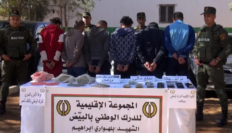  البيض.. توقيف 4 أشخاص وحجز قرابة 12 ألف قرص إكستازي 