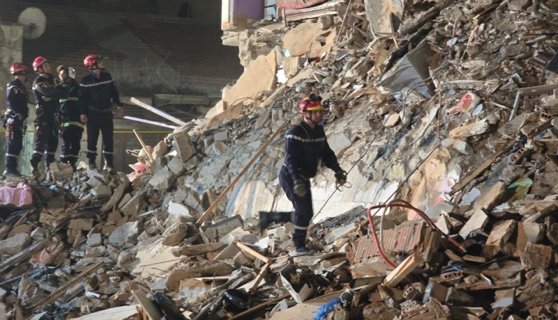 العاصمة.. ضحية في انهيار بناية سكنية بحسين داي