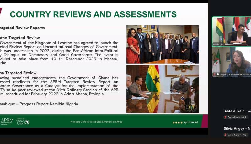 الجزائر تترأس اجتماع لجنة توجيه الآلية الإفريقية للتقييم وتؤكد دعم إصلاح الأمانة القارية