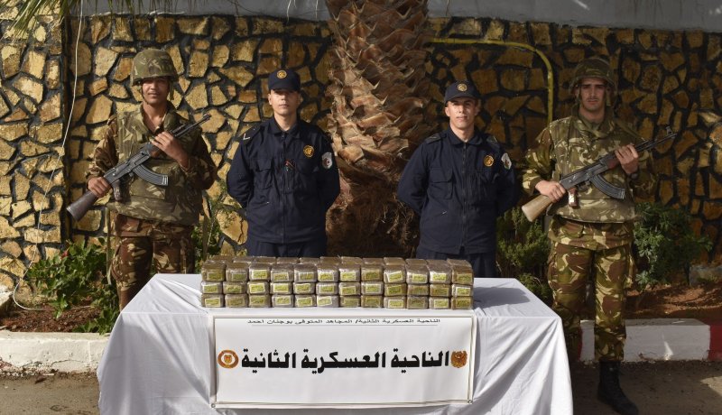 إحباط محاولة إدخال أزيد من قنطار كيف معالج عبر الحدود مع المغرب