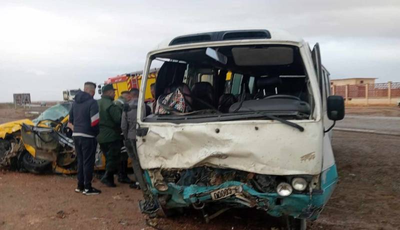 المدية.. 5 جرحى في اصطدام سيارة بحافلة لنقل العمال بالشهبونية