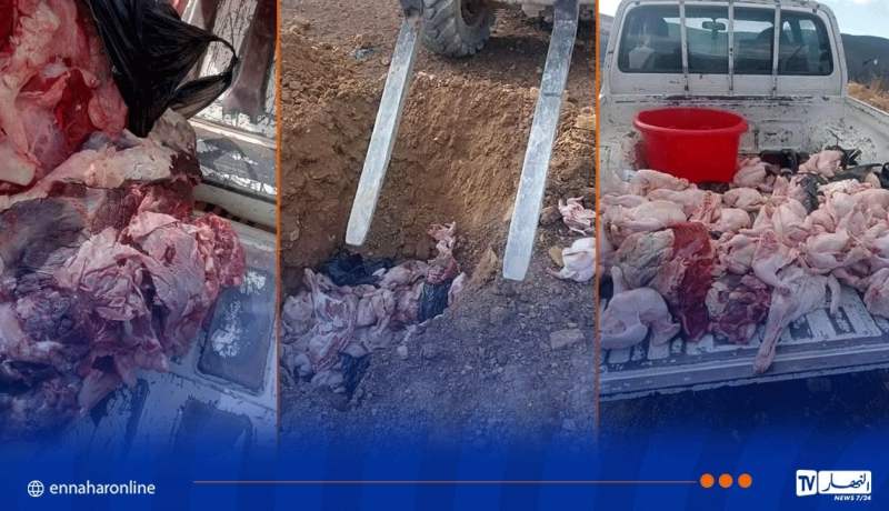 تيسمسيلت..  حجز أكثر من 142 كلغ من مواد فاسدة بثنية الحد