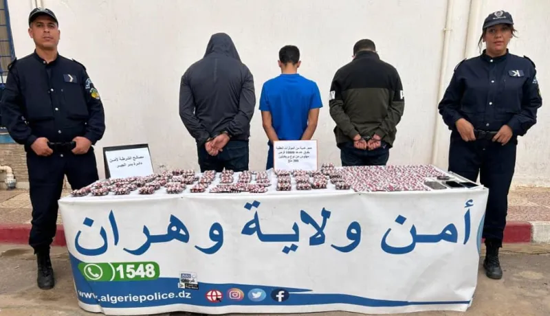 وهران: الإطاحة بشبكة لترويج المهلوسات وحجز 10 آلاف قرص “صاروخ”