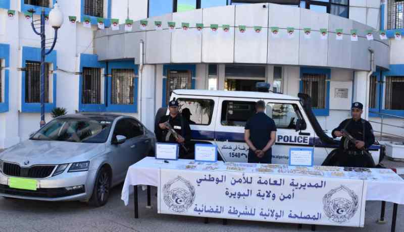 شرطة البويرة تضبط مايقارب 2 كلغ من الذهب