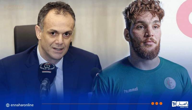 حماد يهنئ المصارع الجزائري بشير سيد عزارة