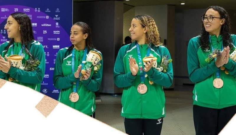 ألعاب التضامن الإسلامي.. المنتخب الوطني للسباحة يتوج بالميدالية البرونزية