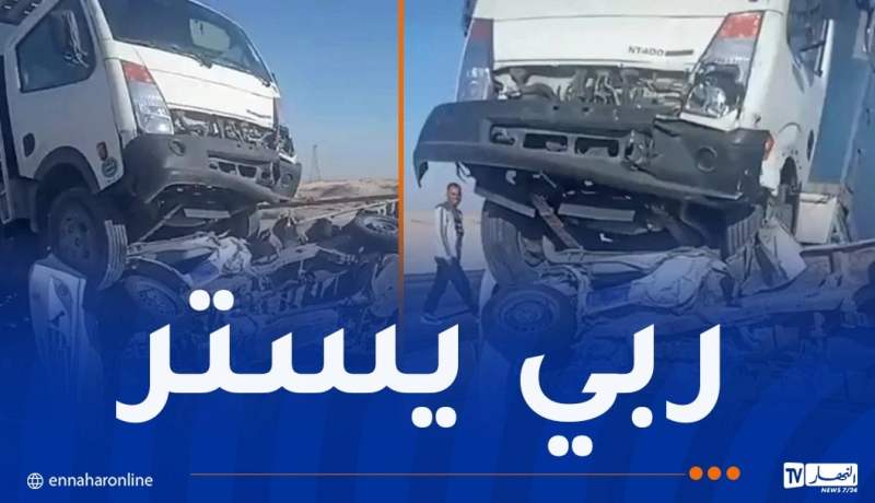 9 جرحى إثر اصطدام بين سيارة وشاحنة بالوادي