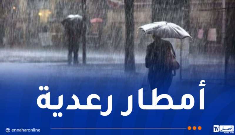 أمطار رعدية غزيرة بداية من الإثنين