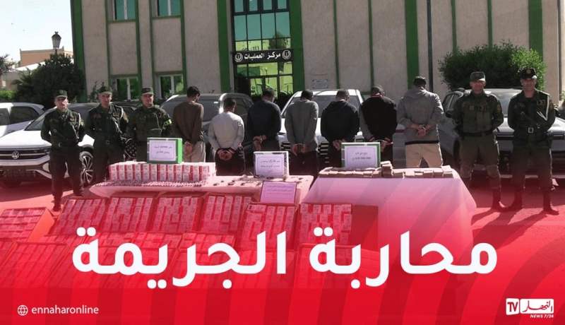 درك الوادي يوقف 8 مهربين ويحجز 26 سيارة ومهلوسات