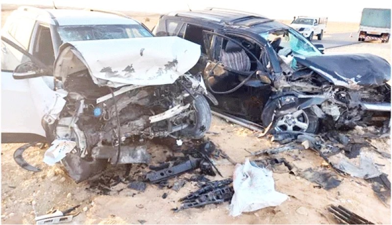 ورڨلة.. 4 قتلى و3 جرحى في اصطدام  بين سيارتين بحاسي مسعود