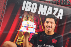 بالفيديو.. إدارة ليفركوزن تهنئ ابراهيم مازة