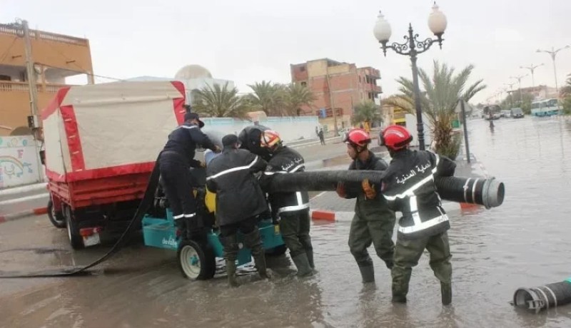 الطارف.. الأمطار تغرق عدة بلديات 