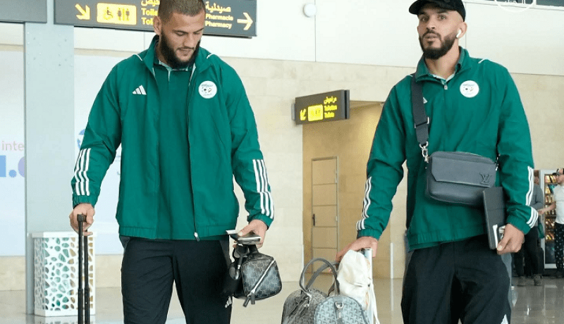 بالصور.. بعثة المنتخب الوطني الرديف تطير إلى مصر