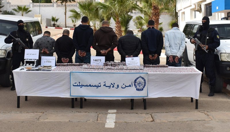 حجز قرابة 15 ألف كبسولة مهلوس في تيسمسيلت