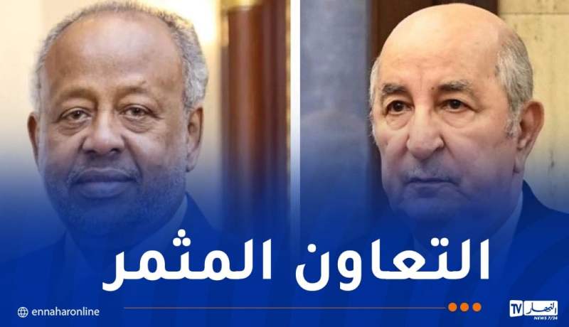 رئيس جيبوتي يؤكد حرصه على مواصلة تعزيز أواصر التعاون مع الجزائر