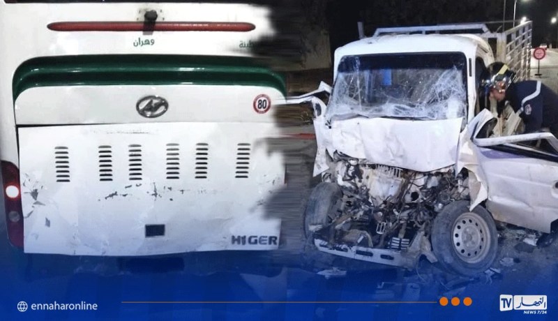 معسكر .. وفاة شخص في اصطدام “هاربين” بحافلة لنقل المسافرين ببوهني