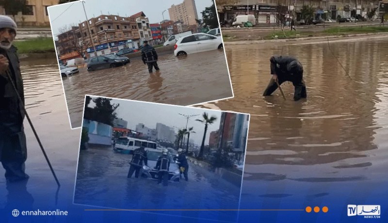 أمطار رعدية بوهران تستنفر الحماية المدنية وتدخلات ناجحة دون خسائر