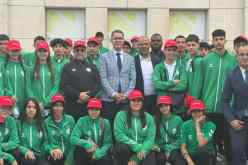 السفير بوروبة يستقبل الوفد الجزائري المشارك في الألعاب الإفريقية للشباب بأنغولا