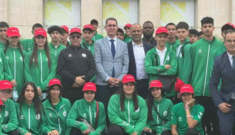 السفير بوروبة يستقبل الوفد الجزائري المشارك في الألعاب الإفريقية للشباب بأنغولا