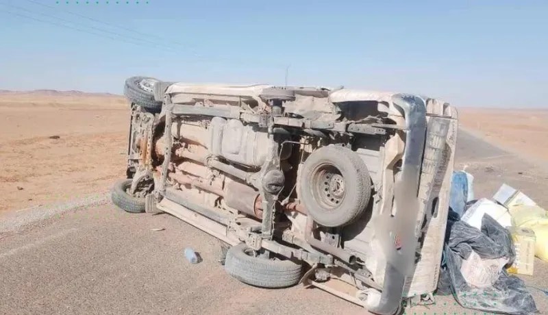 تامنغست.. قتيل وجريحان في انحراف وانقلاب شاحنة بتاظروك