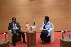 منصوري تبحث مع نائب وزير ليبيريا تعزيز التعاون والتنسيق في القضايا الإفريقية