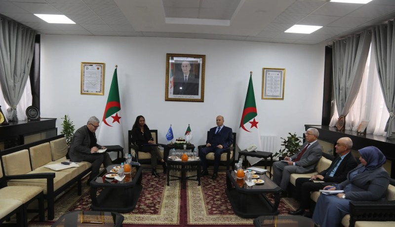 سايحي يبحث مع ممثلة المنظمة الدولية للهجرة تعزيز التعاون في مكافحة الهجرة غير الشرعية