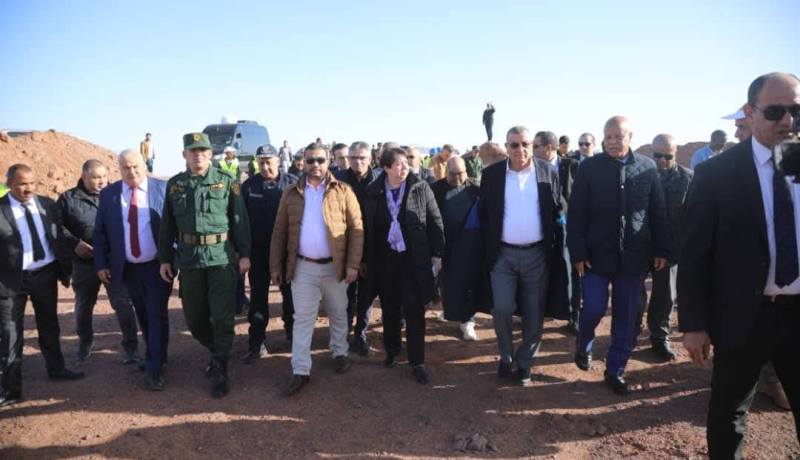 بكير طافر وجلاوي يعاينان تقدم أشغال غارا جبيلات والخط المنجمي بشار–تندوف