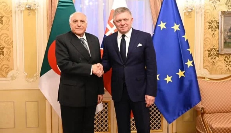 عطاف يبحث مع رئيس وزراء سلوفاكيا تعزيز التعاون الثنائي وتبادل التمثيل الدبلوماسي