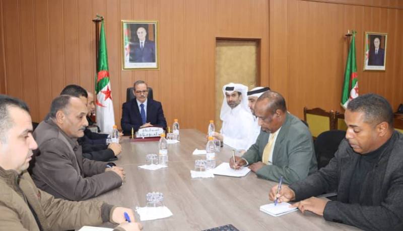 ورقلة.. الوالي يستقبل مستثمرين قطريين لدعم الزراعات الاستراتيجية