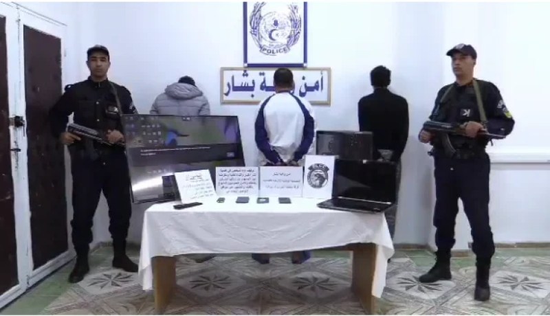 بعد رواج فيديو.. شرطة بشار توقف ثلاثة أشخاص نشروا أخبار كاذبة