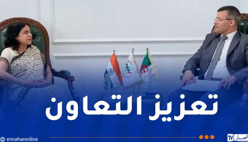 ركاش يتباحث سبل تعزيز الاستثمارات الهندية في الجزائر
