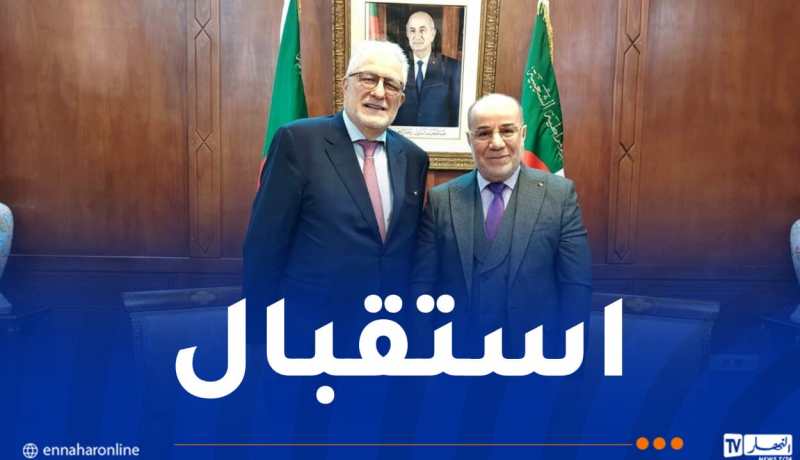 بلمهدي يستقبل عميد مسجد باريس الكبير