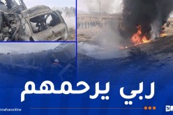 بسكرة.. بالفيديو: وفاة شخصين احتراقًا إثر اصطدام سيارة بصهريج وقود