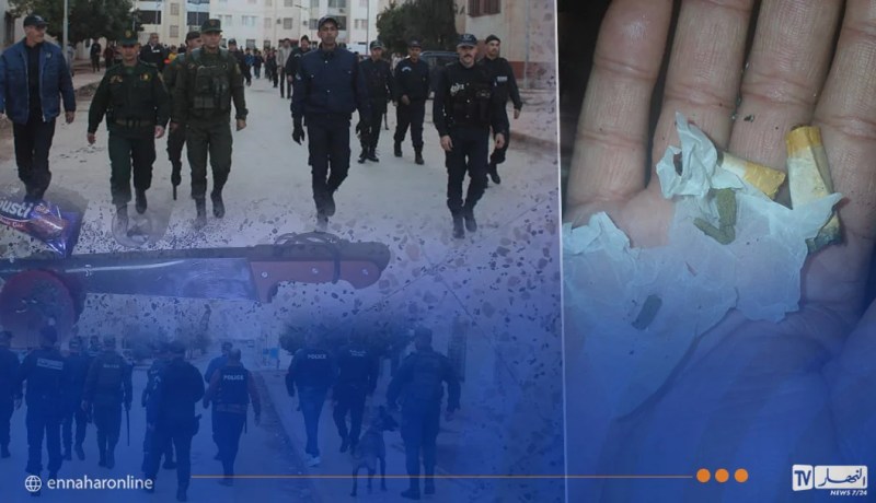 سيدي بلعباس.. توقيف مبحوث عنهم وحجز مخدرات وأسلحة بيضاء في عملية أمنية مشتركة بتلموني 