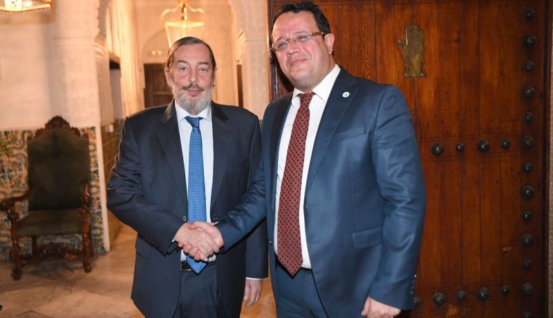 بودن يشارك في حفل توديع سفير إسبانيا لدى الجزائر