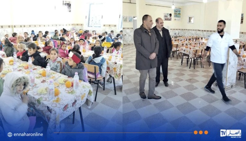 تيسمسيلت.. وضع مطعم مدرسة هواري بومدين ببلدية العيون حيز الخدمة