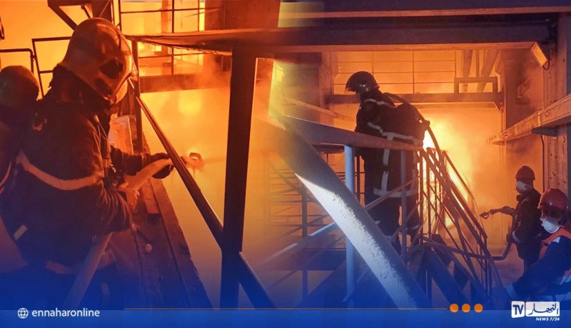 البليدة.. حريق بمصنع الزجاج في الأربعاء