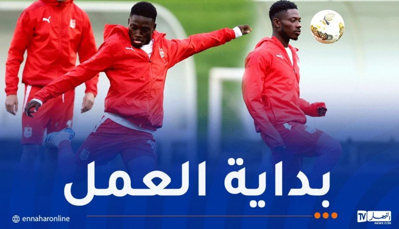 جان أهوا يخوض أول حصة تدريبية مع شباب بلوزداد