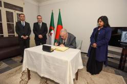 وزير المجاهدين يوقّع سجل التعازي بسفارة بنغلاديش في وفاة خالدة ضياء