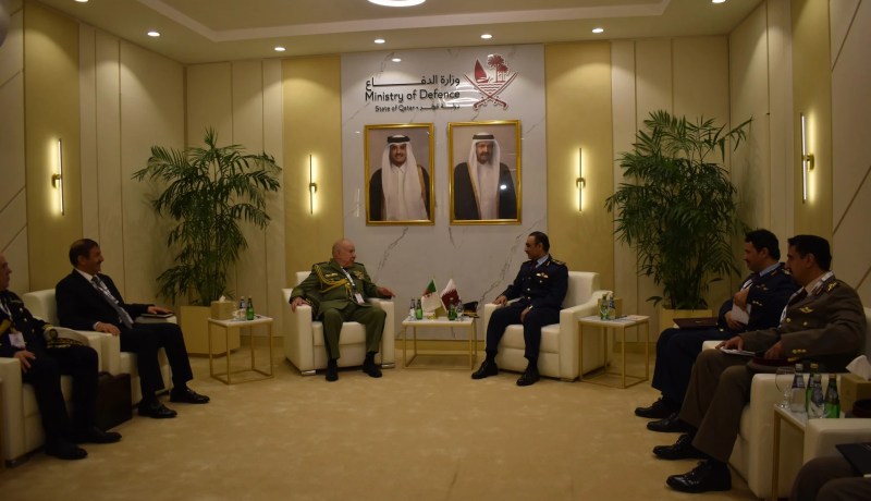 الفريق أول شنڨريحة يشارك بالدوحة في افتتاح معرض “ديمدكس 2026” ويبحث تعزيز التعاون العسكري الجزائري-القطري