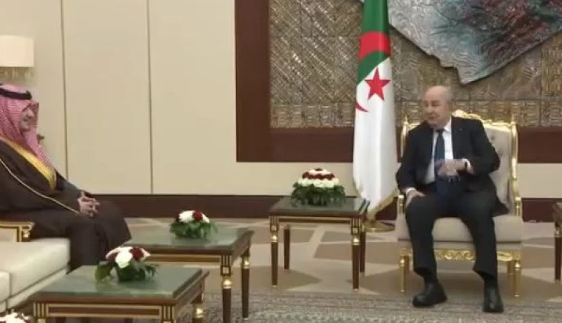 رئيس الجمهورية يستقبل الأمير عبد العزيز بن سعود بن نايف بن عبد العزيز آل سعود