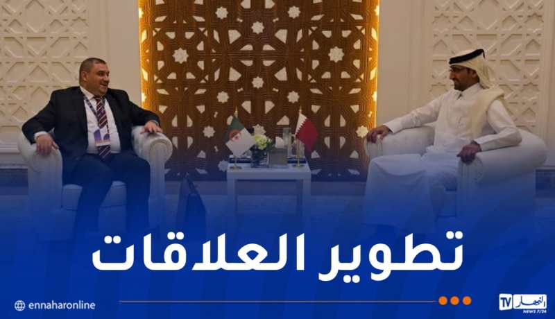 وزير العدل يُستقبل من طرف نظيره القطري