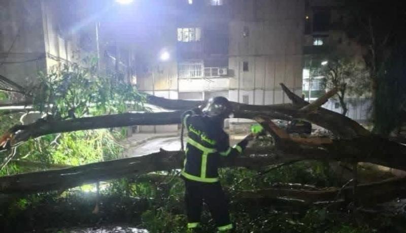 وهران.. رياح قوية تستنفر الحماية المدنية وتسجيل عشرات التدخلات