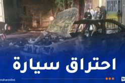 احتراق سيارة داخل محطة الوقود بإليزي