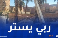 التقلبات جوية تتسبب في سقوط أعمدة إنارة وأشجار بالمسيلة