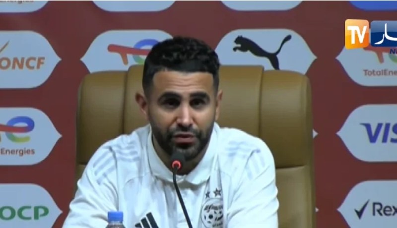 محرز: “لا نشعر بضغط إظافي قبل مواجهة نيجيريا”